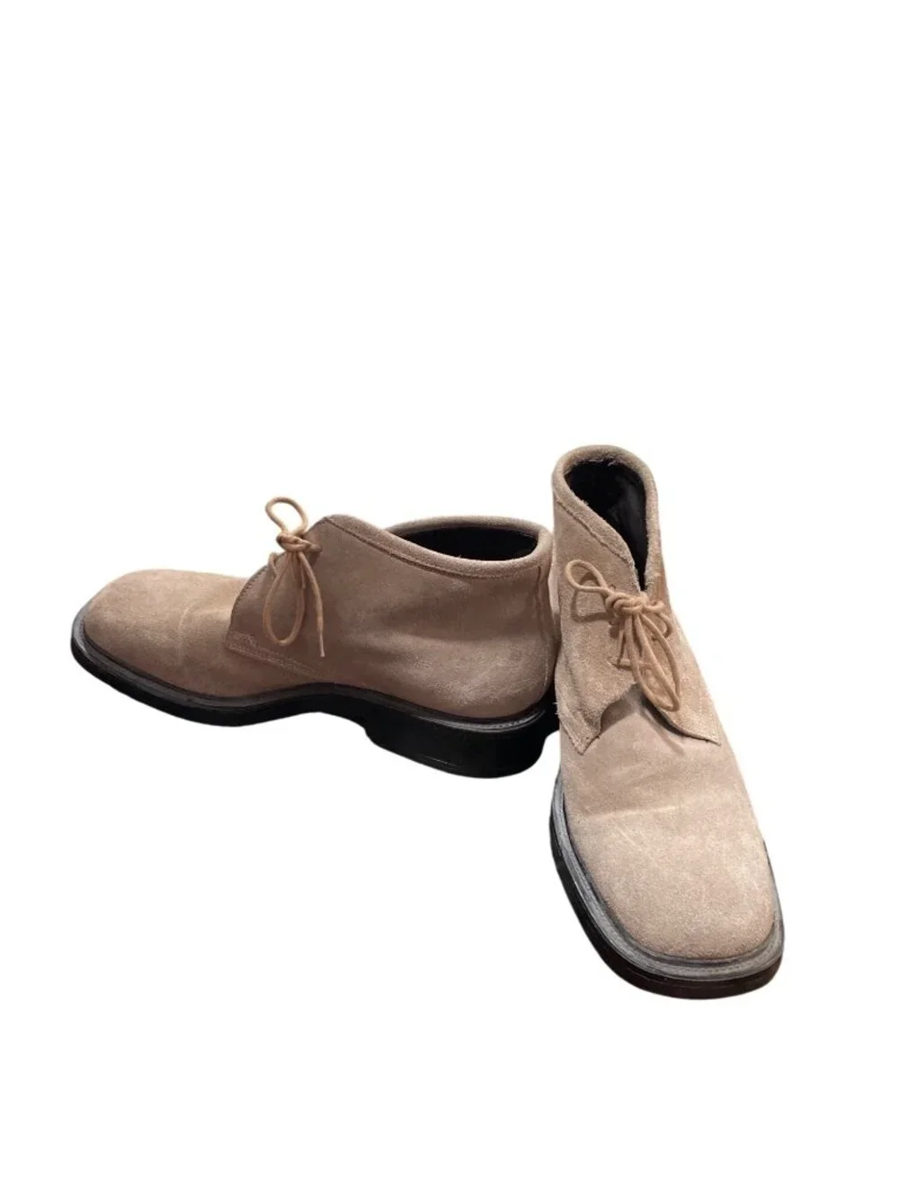 BachRach Mens beige leather suede chukka ankle boots sz 8.5 SKU 10-476